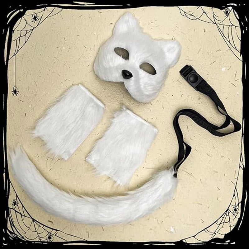 Wolf Ears Head Button Mask