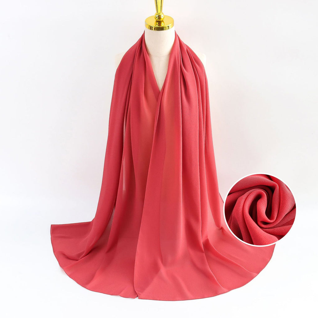 Elegant Pearl Chiffon Scarf for Women