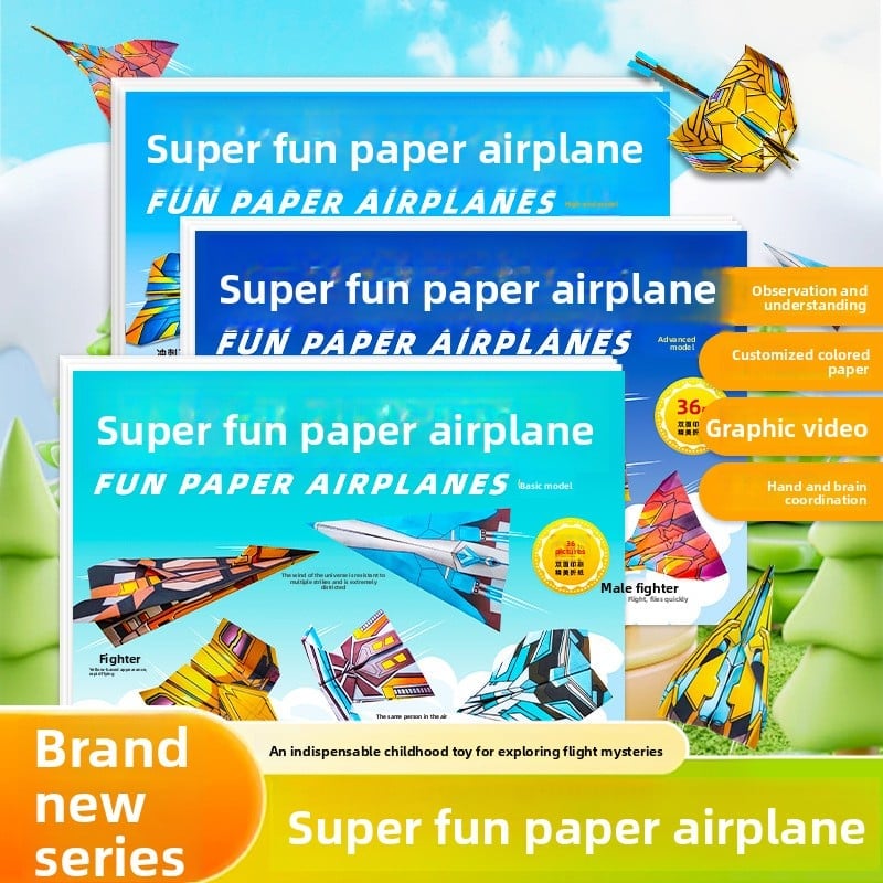 Children's Educational Origami Paper Plane DIY Craft Toys
