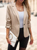 Women's  Casual Blazer 3-4 Sleeve, Polyester, Machine Washable