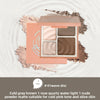 Four-color high-gloss repair plate shadow Pearl matte brightening glitter powder high-gloss powder cake repair plate natural three-dimensional cross-border