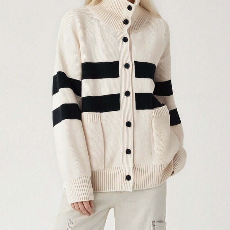 Fashion New Loose Knitted Cardigan Women