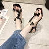 Medium Heel Transparent High Heels