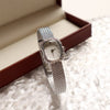 New Designer Square Exquisite Diamond Set Wheat Ears Women's Quartz Small Watch