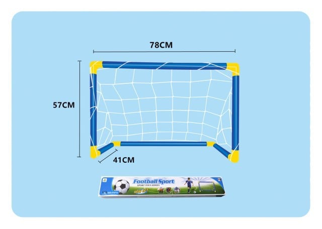 Kidsren's Plastic Football Goal Indoor and Outdoor Sports Toys Large Two-In-One Simple Portable Football Goal