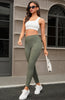 New Yoga Stretch Sports Pants For Women, Peach Hip Lifting Running Speed Dry Pocket Bottom Tight Pants