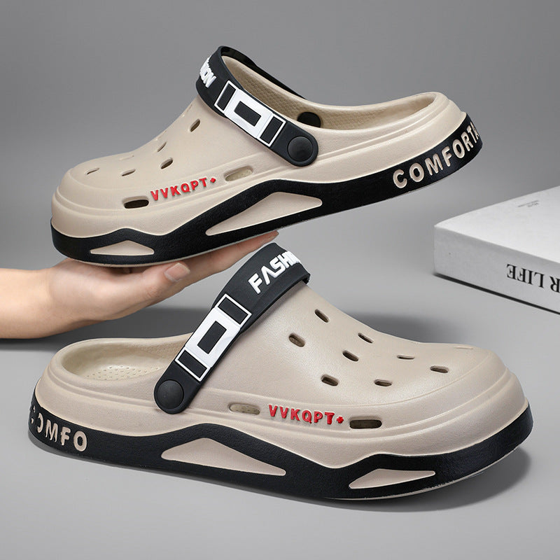 Men?s EVA Breathable Sandals ? Lightweight Closed-Toe Clog Slippers for Beach & Daily Use