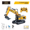 children's remote control excavator engineering vehicle alloy digging dump truck bulldozer toys
