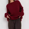 Women's Fashionable Soft Nuo Sweater Vintage Top