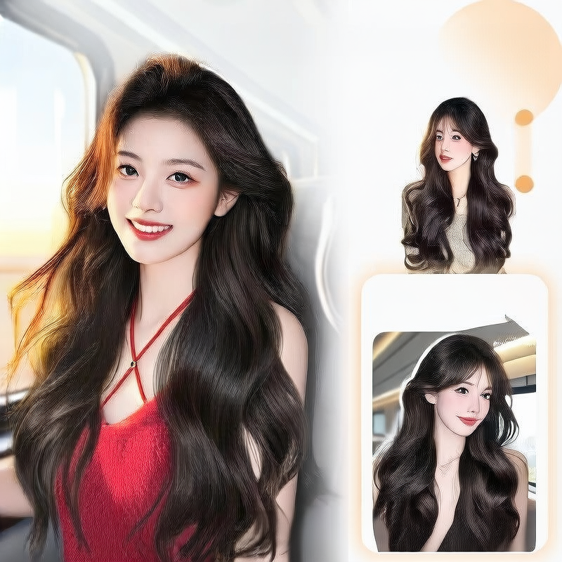 High-crown wig