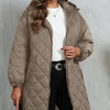 Elegant Hooded Zipper Cotton Jacket For Women