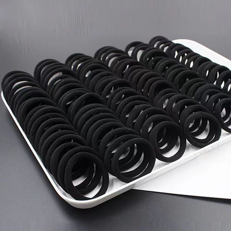Tie hair with hair ties