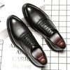 Leather men's shoes