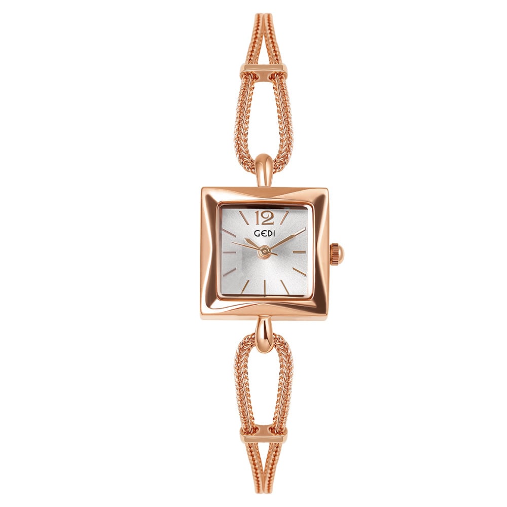 gedi vintage small sugar Cube Ladies' simple and elegant bracelet watch