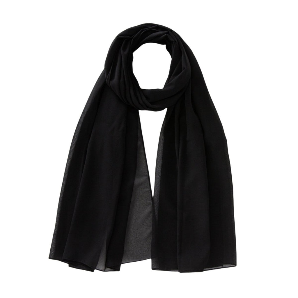Monochrome Pearl Chiffon Bubble Scarf