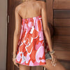Ladies' Printed Strapless Design With A Slimming And Fashionable Camisole Top