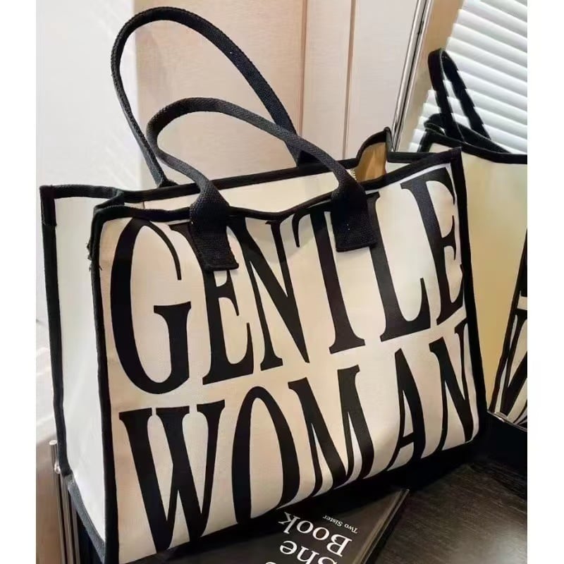 Women's printed canvas bag