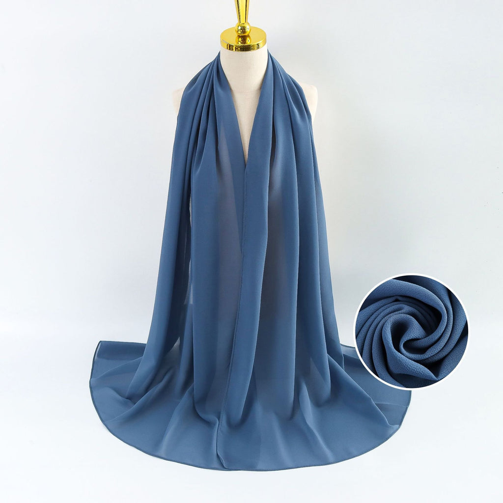 Elegant Pearl Chiffon Scarf for Women