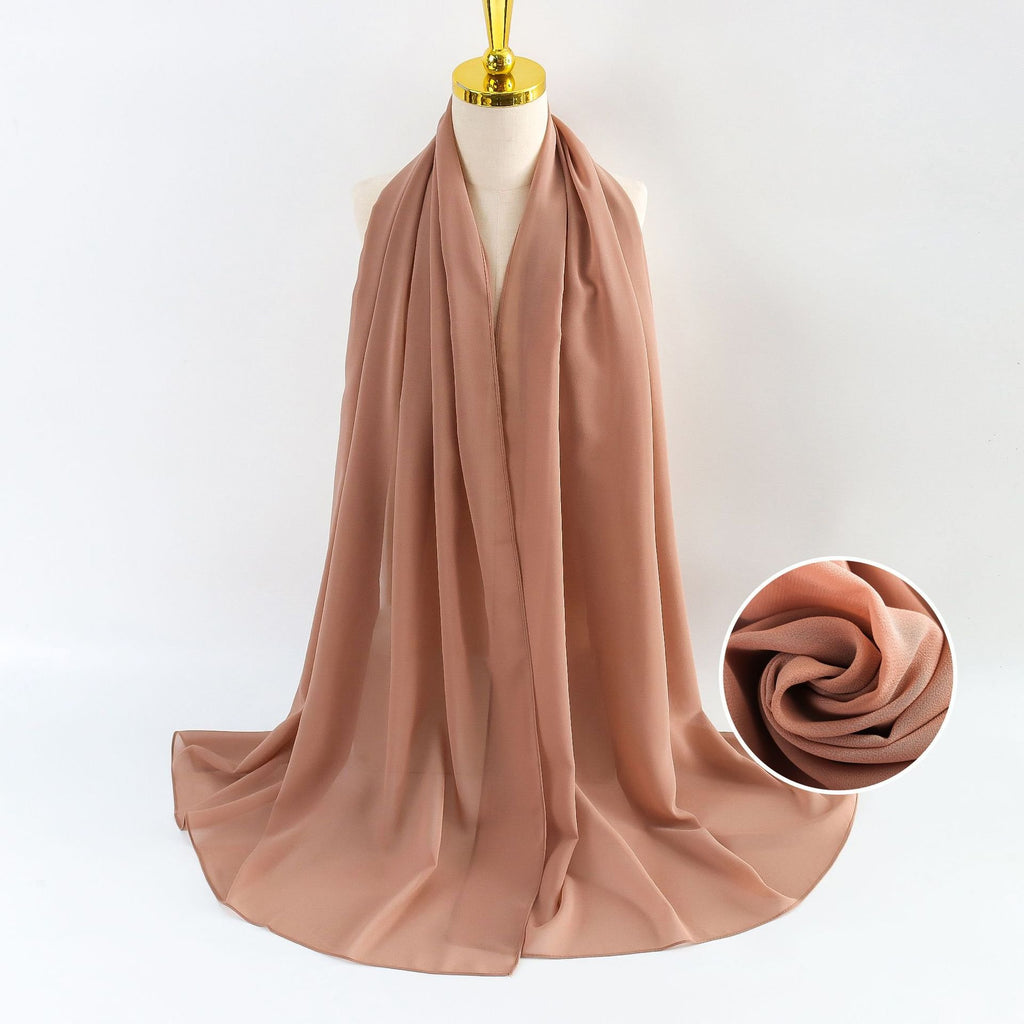 Elegant Pearl Chiffon Scarf for Women
