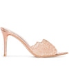 lace high heel slippers