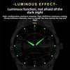 Waterproof luminous watch for men