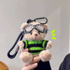 Pilot Bear plush pendant