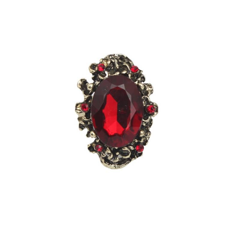 Crystal adjustable ring for women