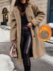 Leisure Commuting Style Thick Long Sleeved Hooded Long Jacket